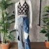 Top Halter Print Flores - Imagen 2