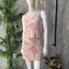 Falda Print Waves Palo de Rosa/Beige - Imagen 2